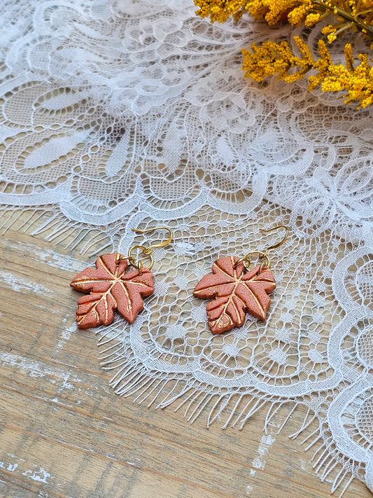 Maple Leaf Earrings | Halloween Earrings