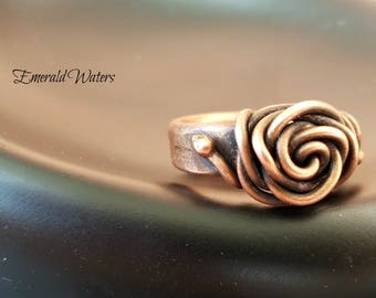 Copper Rose Ring