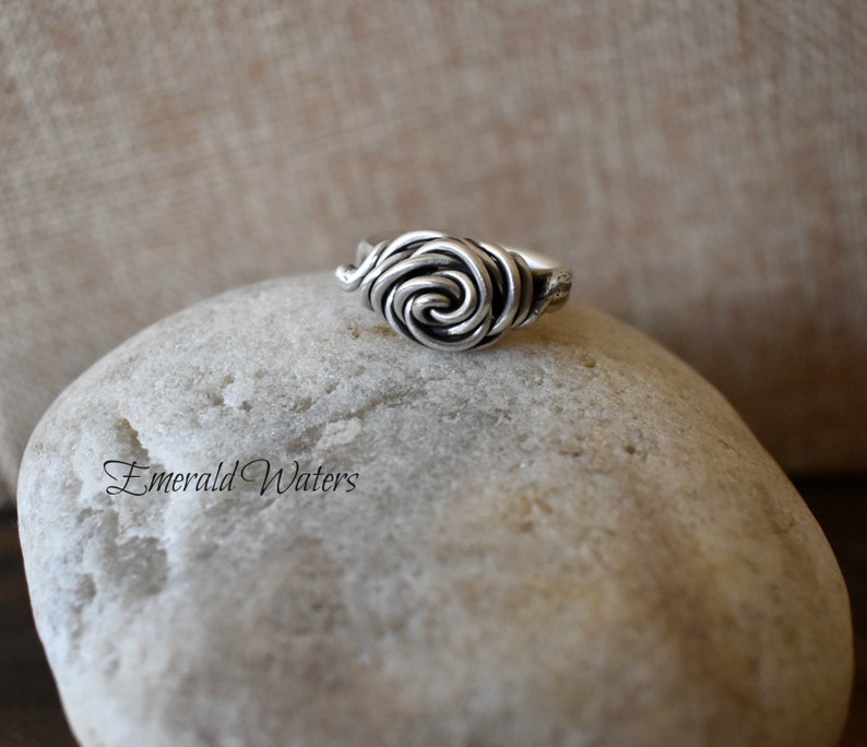 Sterling Silver Rose Ring