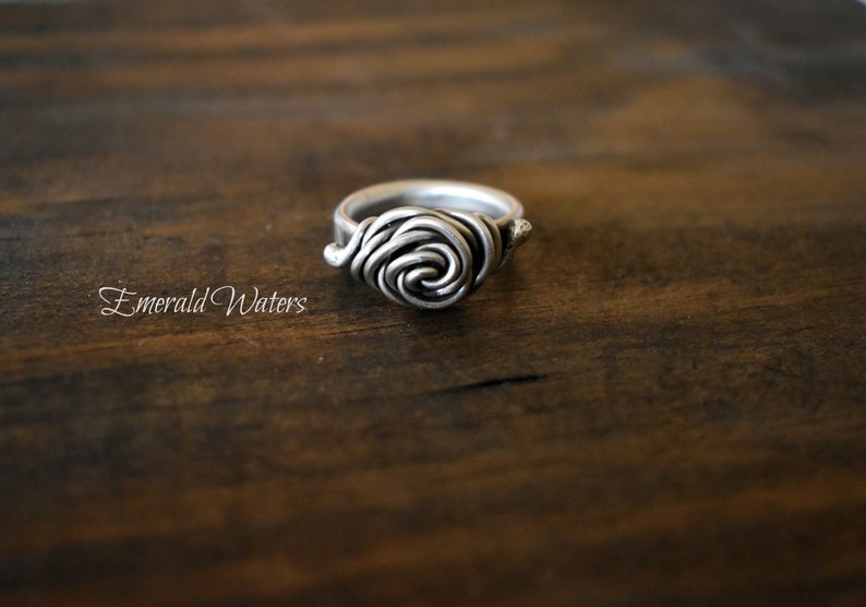 Sterling Silver Rose Ring