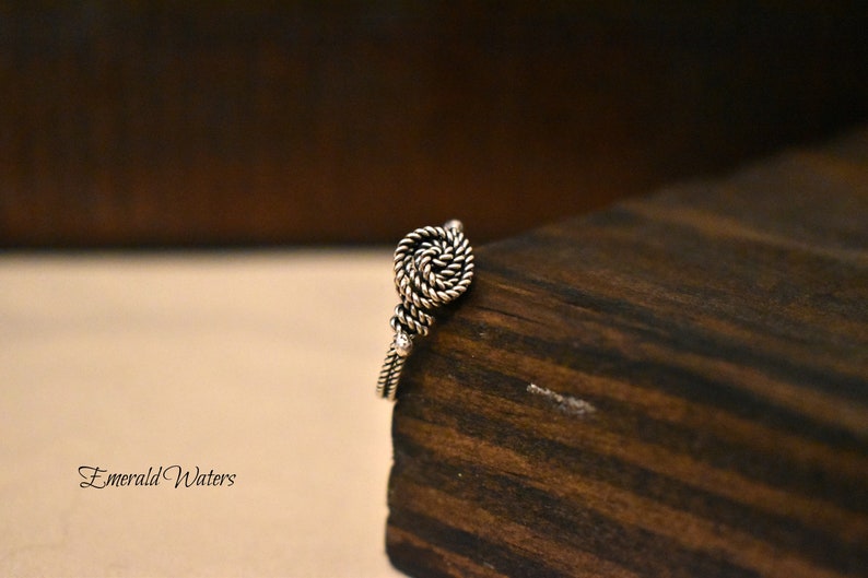 Silver Rose Wire Ring