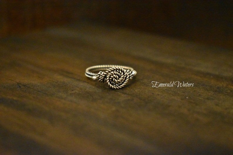 Silver Rose Wire Ring